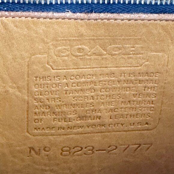 Vintage COACH Stewardess RARE Camel made in New York City late 70s or early 80s - Picture 8 of 16